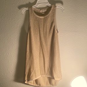 Michael Kors. Size small. Gold and Sheer.